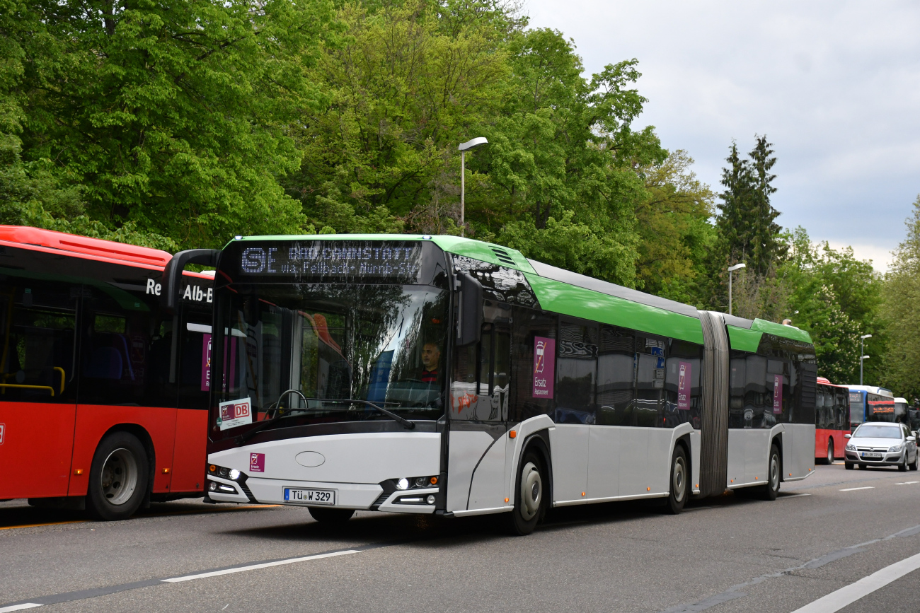 Tübingen, Solaris Urbino IV 18 Nr. TÜ-W 329; Stuttgart — EV Digitaler Knoten Stuttgart — 2023