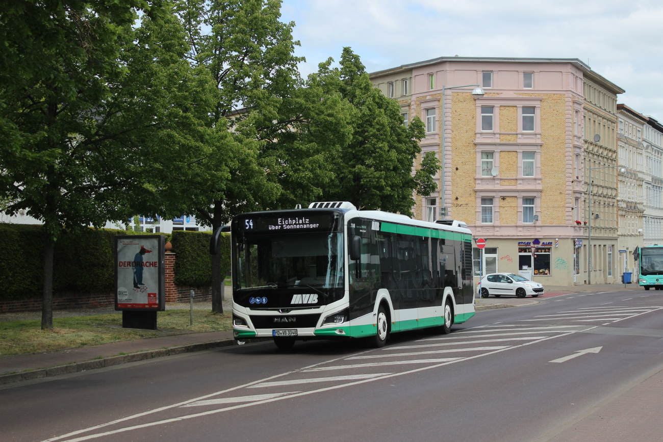 Magdeburg, MAN 12C Lion's City NL330 EfficientHybrid # 3348