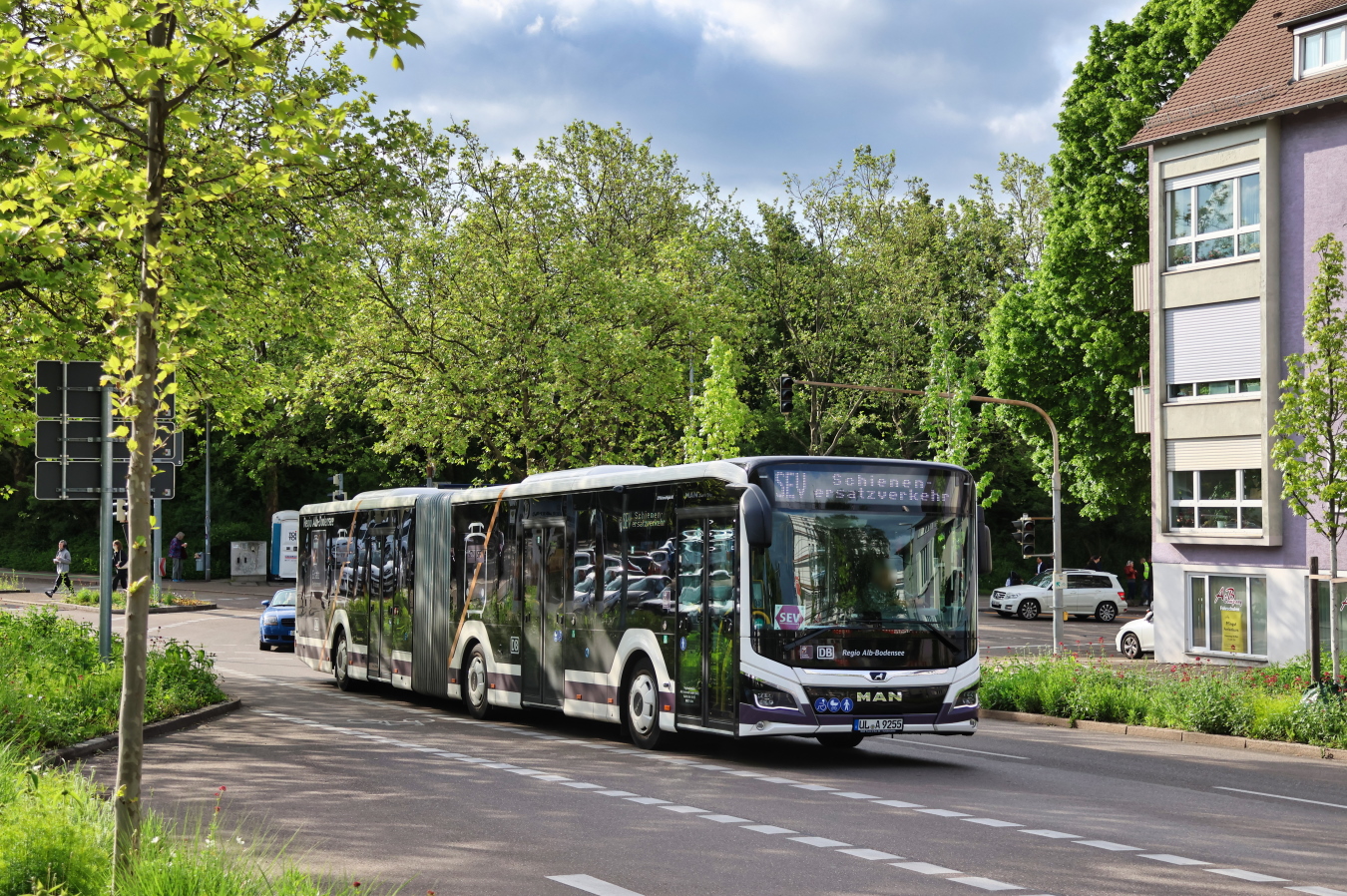 Ulm, MAN 18C Lion's City NG360 EfficientHybrid № UL-A 9255; Stuttgart — EV Digitaler Knoten Stuttgart — 2023