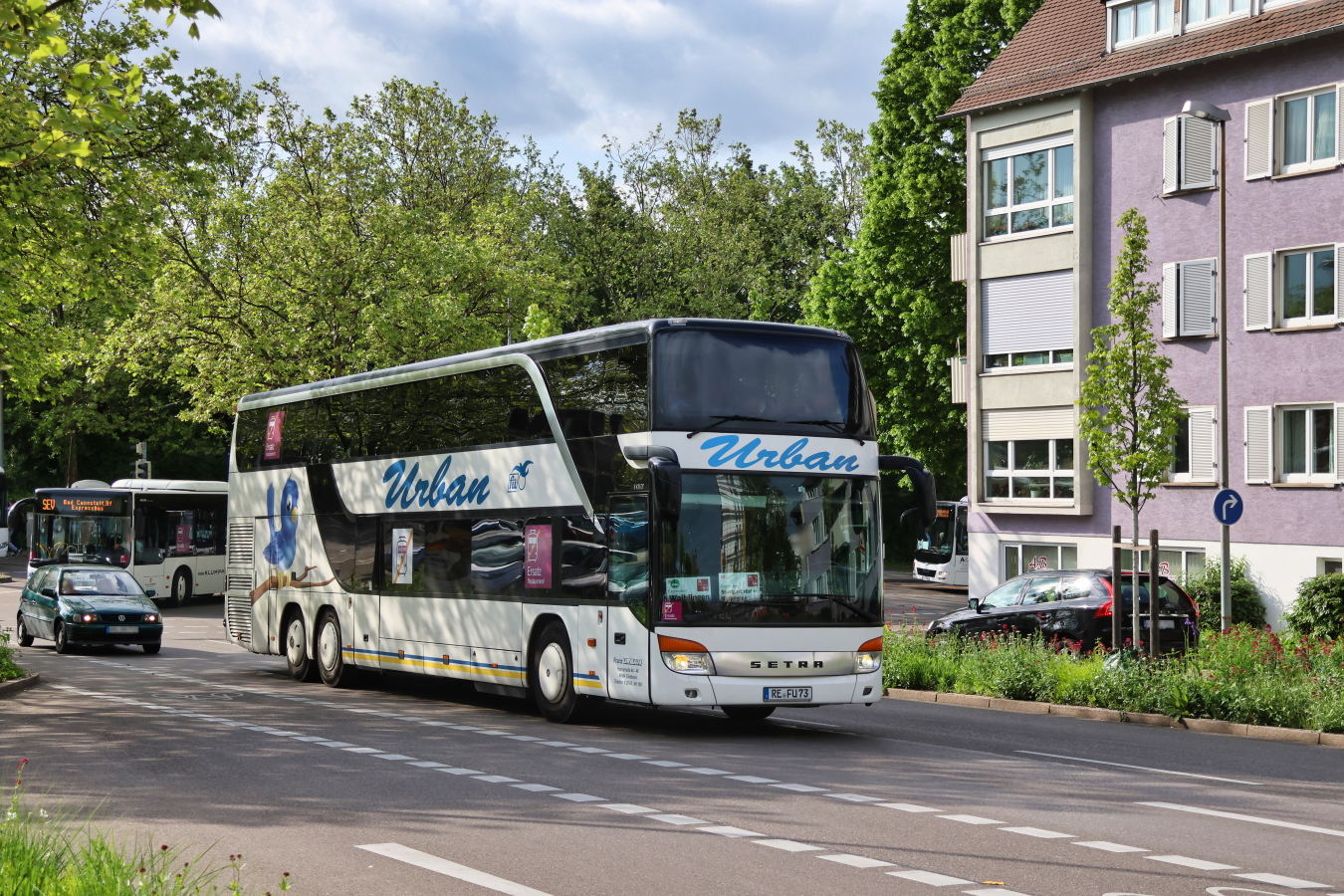 Recklinghausen, Setra S431DT № RE-FU 73; Stuttgart — EV Digitaler Knoten Stuttgart — 2023