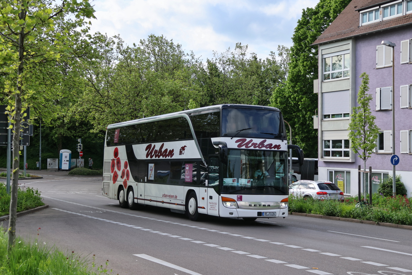 Recklinghausen, Setra S431DT Nr. RE-FU 26; Stuttgart — EV Digitaler Knoten Stuttgart — 2023