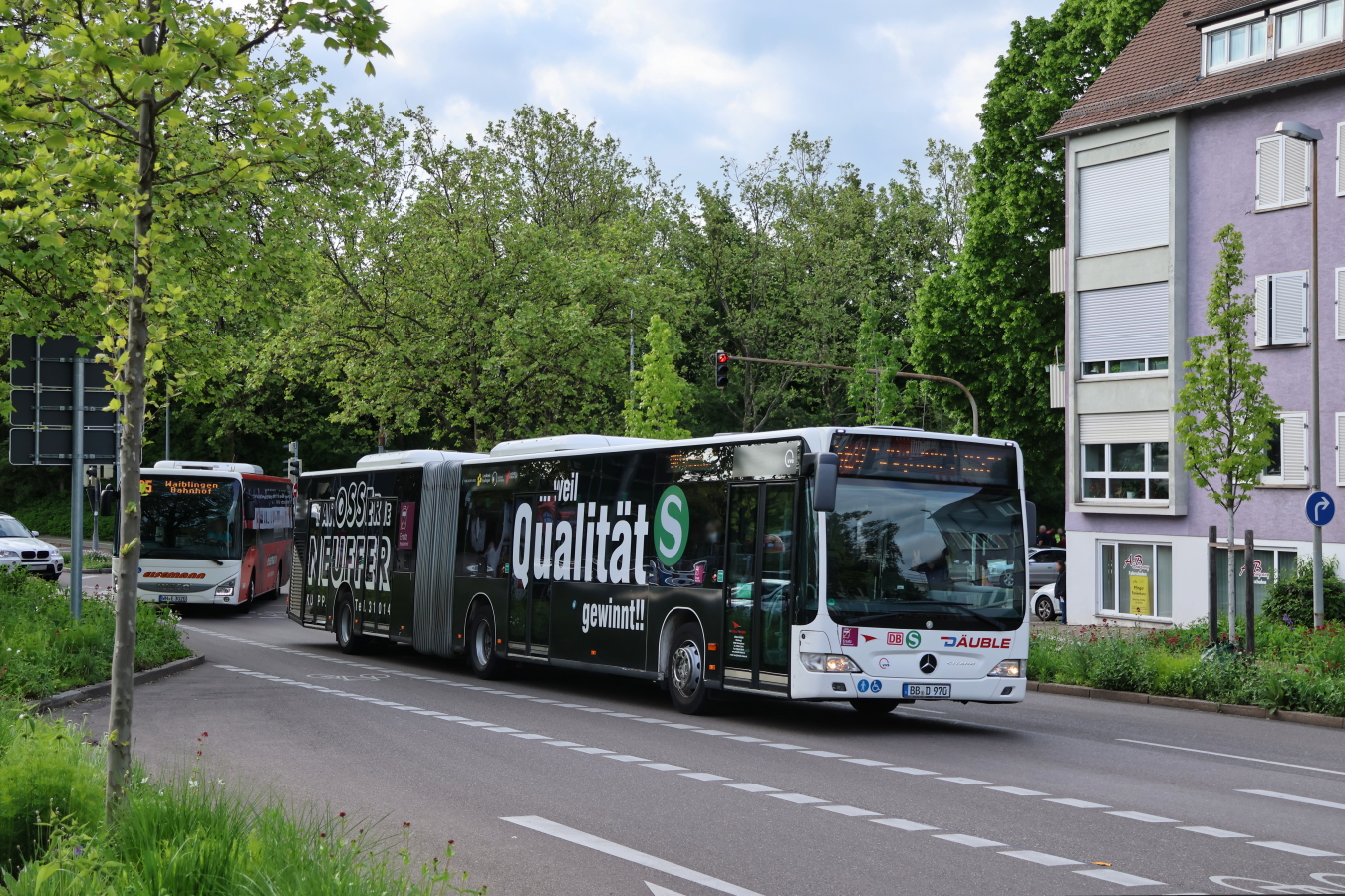 Böblingen, Mercedes-Benz O530 Citaro Facelift G # BB-D 970; Stuttgart — EV Digitaler Knoten Stuttgart — 2023