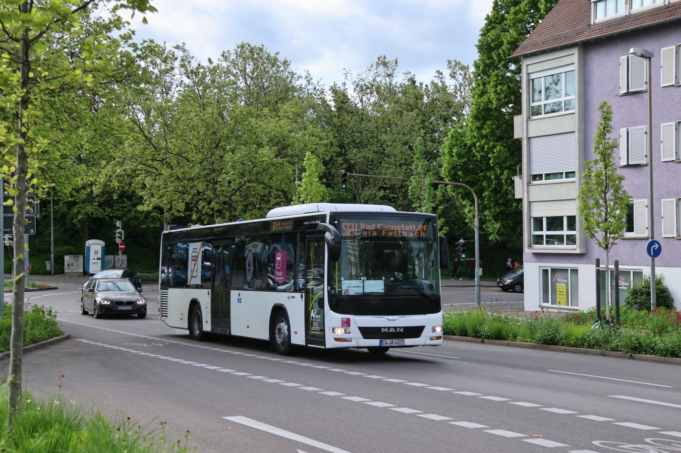 Calw, MAN A78 Lion's City LE Ü EL293 Nr. CW-AR 6322; Stuttgart — EV Digitaler Knoten Stuttgart — 2023