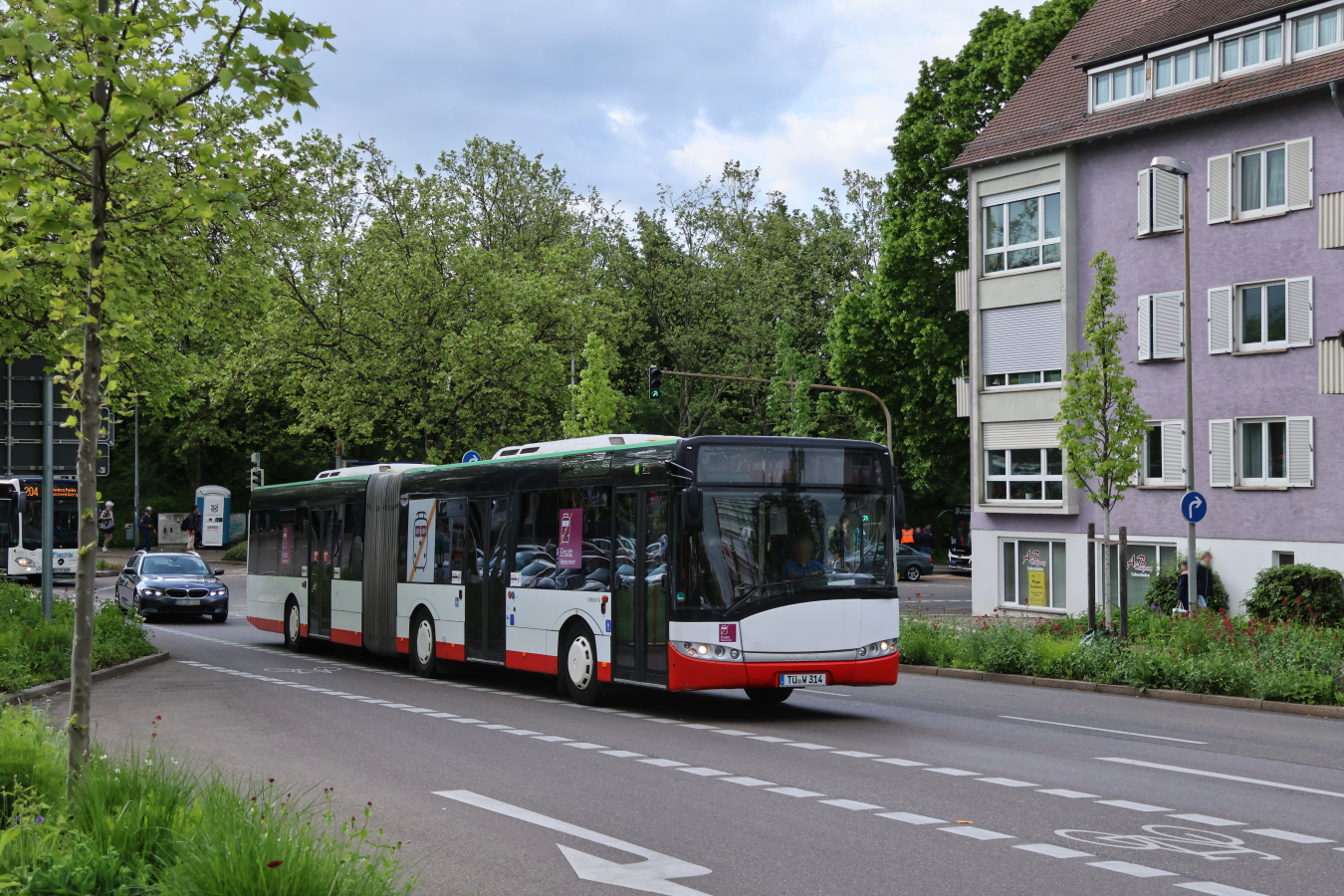 Tübingen, Solaris Urbino III 18 # TÜ-W 314; Stuttgart — EV Digitaler Knoten Stuttgart — 2023
