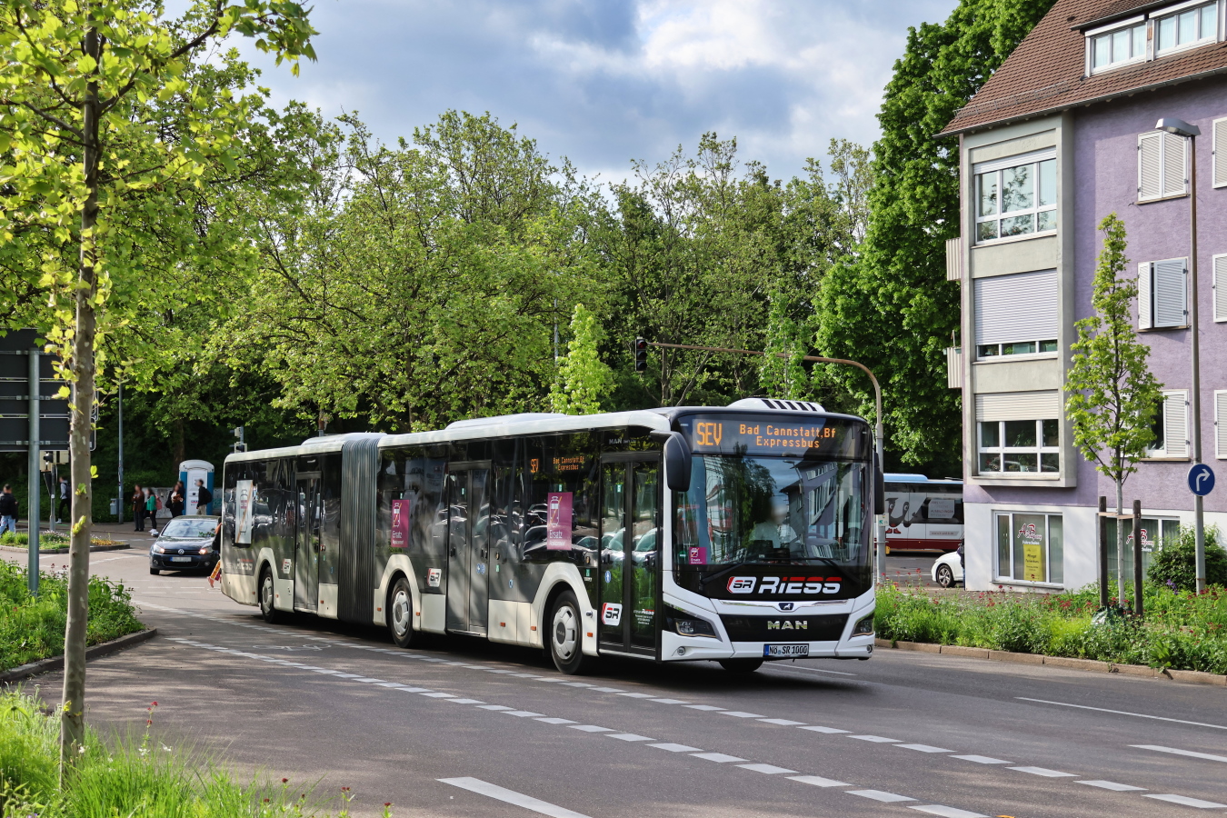 Donauwörth, MAN 18C Lion's City NG360 č. NÖ-SR 1000; Stuttgart — EV Digitaler Knoten Stuttgart — 2023
