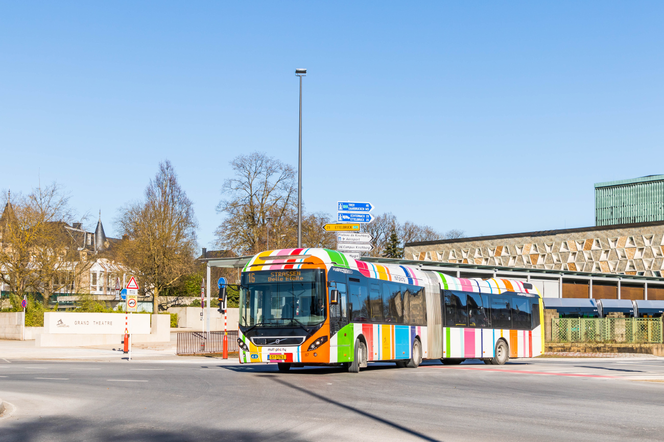 Luxembourg-ville, Volvo 7900A Hybrid №: 87