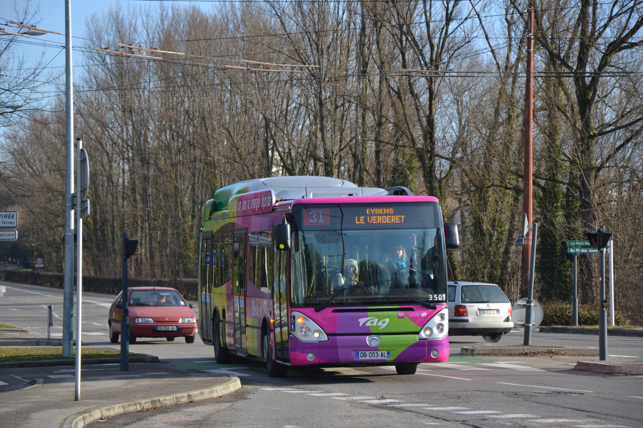 Grenoble, Irisbus Citelis 12M Hybrid nr. 3501