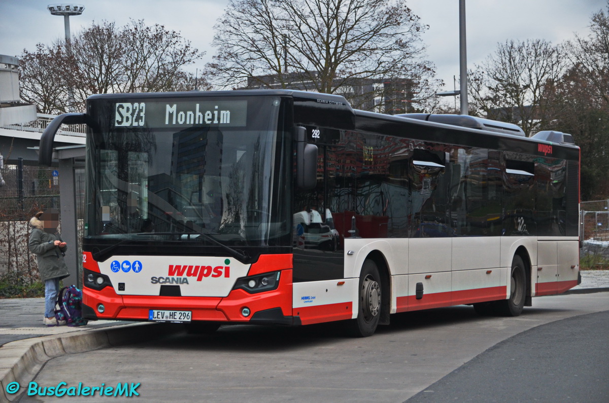 Leverkusen, Scania Citywide LF II 12M # 292