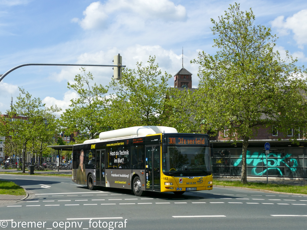 Oldenburg, MAN A21 Lion's City NL313 CNG # 182