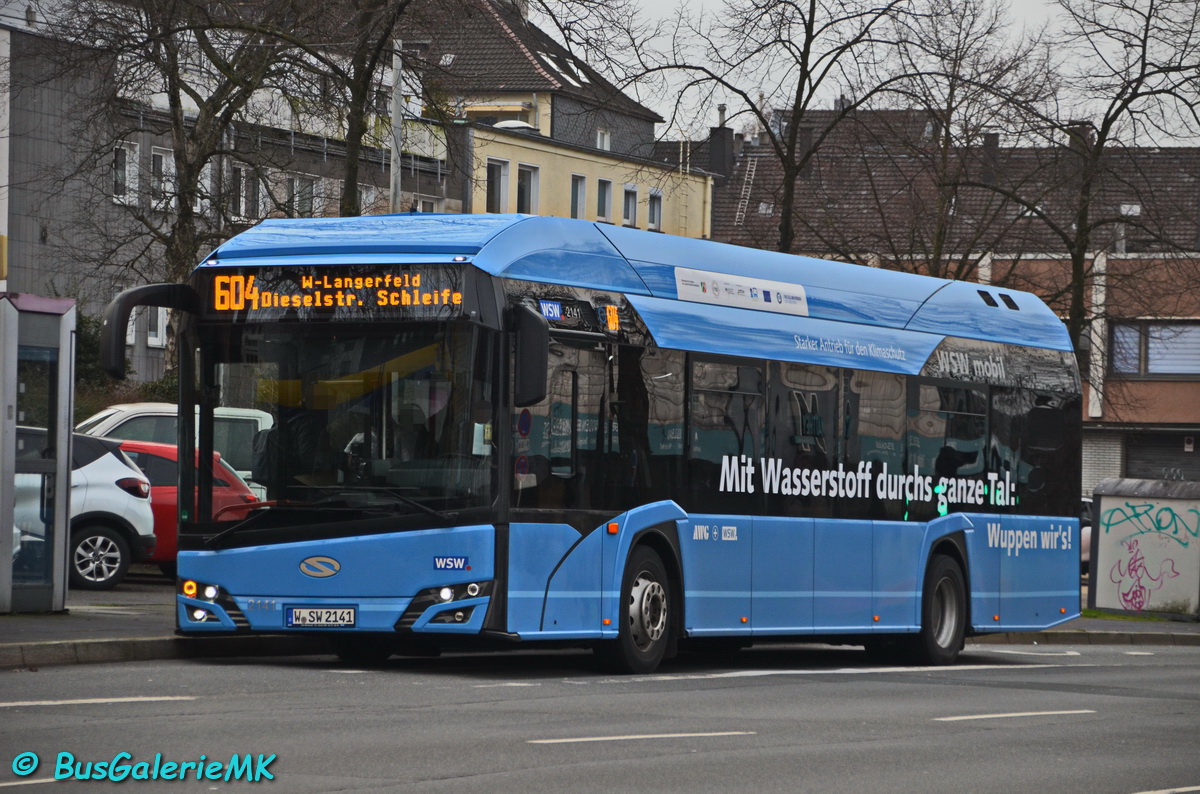 Wuppertal, Solaris Urbino IV 12 hydrogen # 2141
