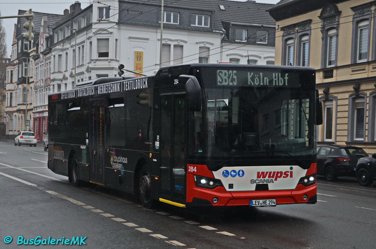 Leverkusen, Scania Citywide LF II 12M № 284