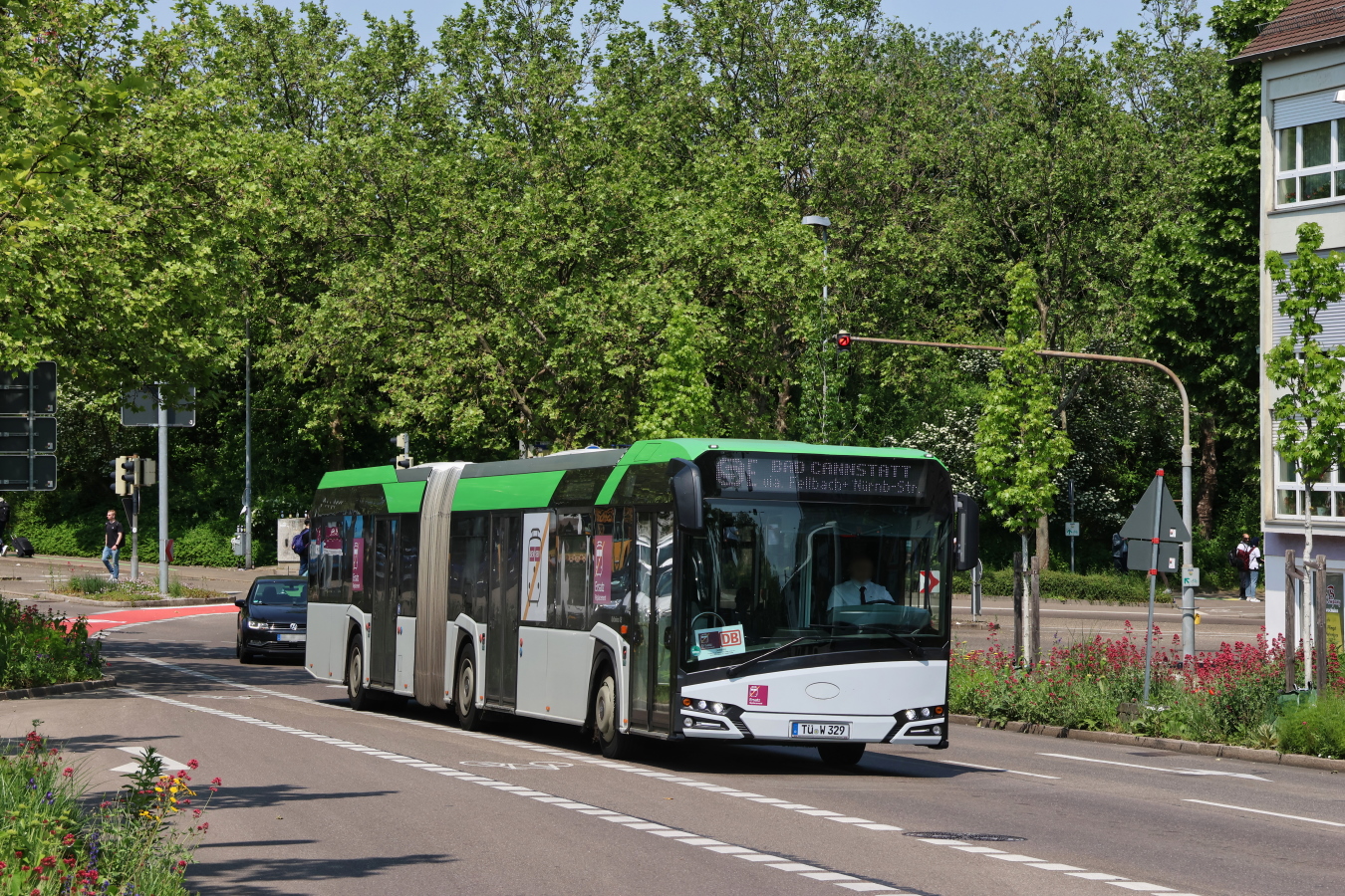 Tübingen, Solaris Urbino IV 18 nr. TÜ-W 329; Stuttgart — EV Digitaler Knoten Stuttgart — 2023
