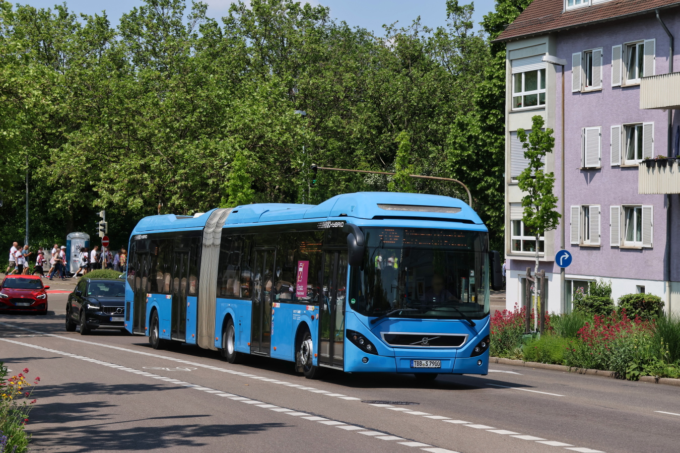 Tauberbischofsheim, Volvo 7900A Hybrid # TBB-S 7900; Stuttgart — EV Digitaler Knoten Stuttgart — 2023