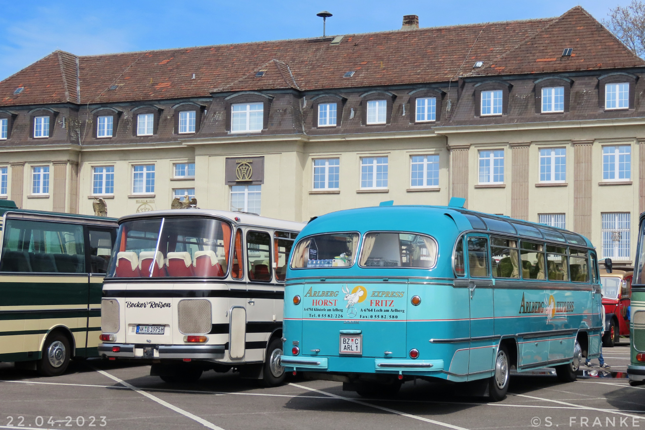 Bludenz, Mercedes-Benz O321H č. BZ-CARL-1; Speyer — 6th European Meeting of Historic Buses (22.04.2023)