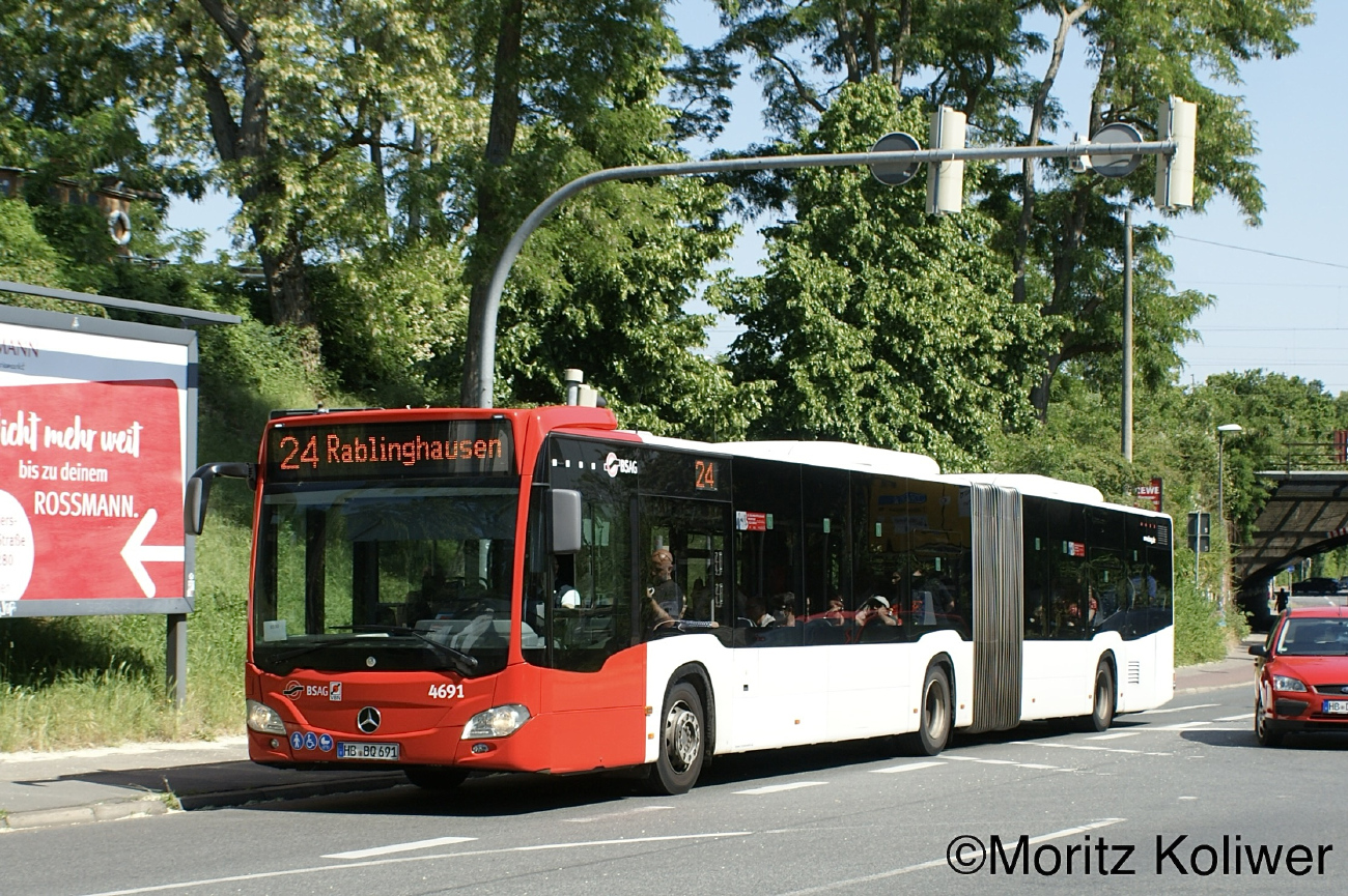 Bremen, Mercedes-Benz Citaro C2 G # 4691