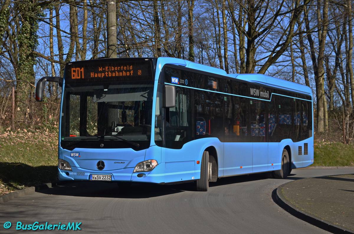 Wuppertal, Mercedes-Benz Citaro C2 LE # 2202