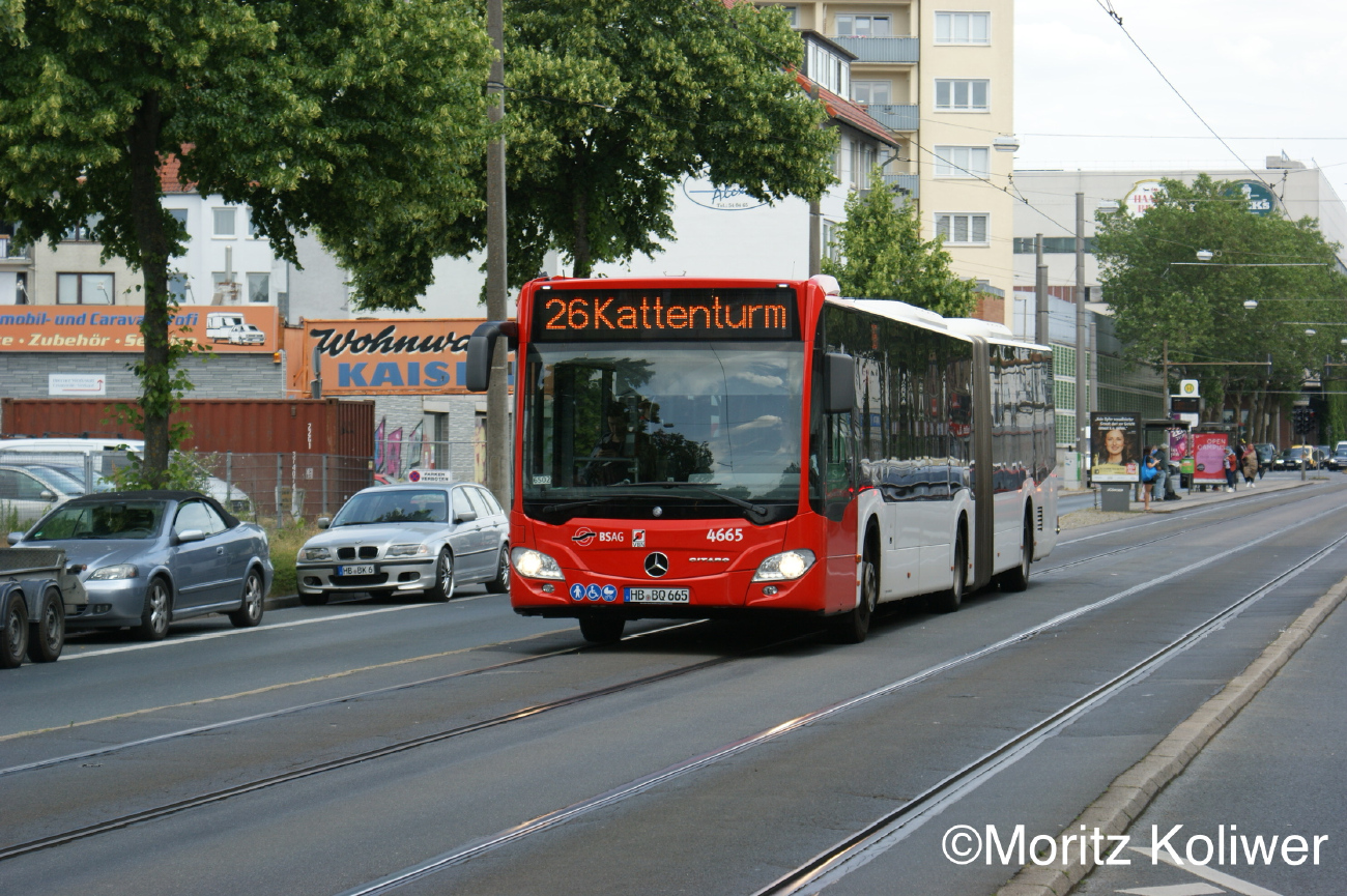 Bremen, Mercedes-Benz Citaro C2 G # 4665