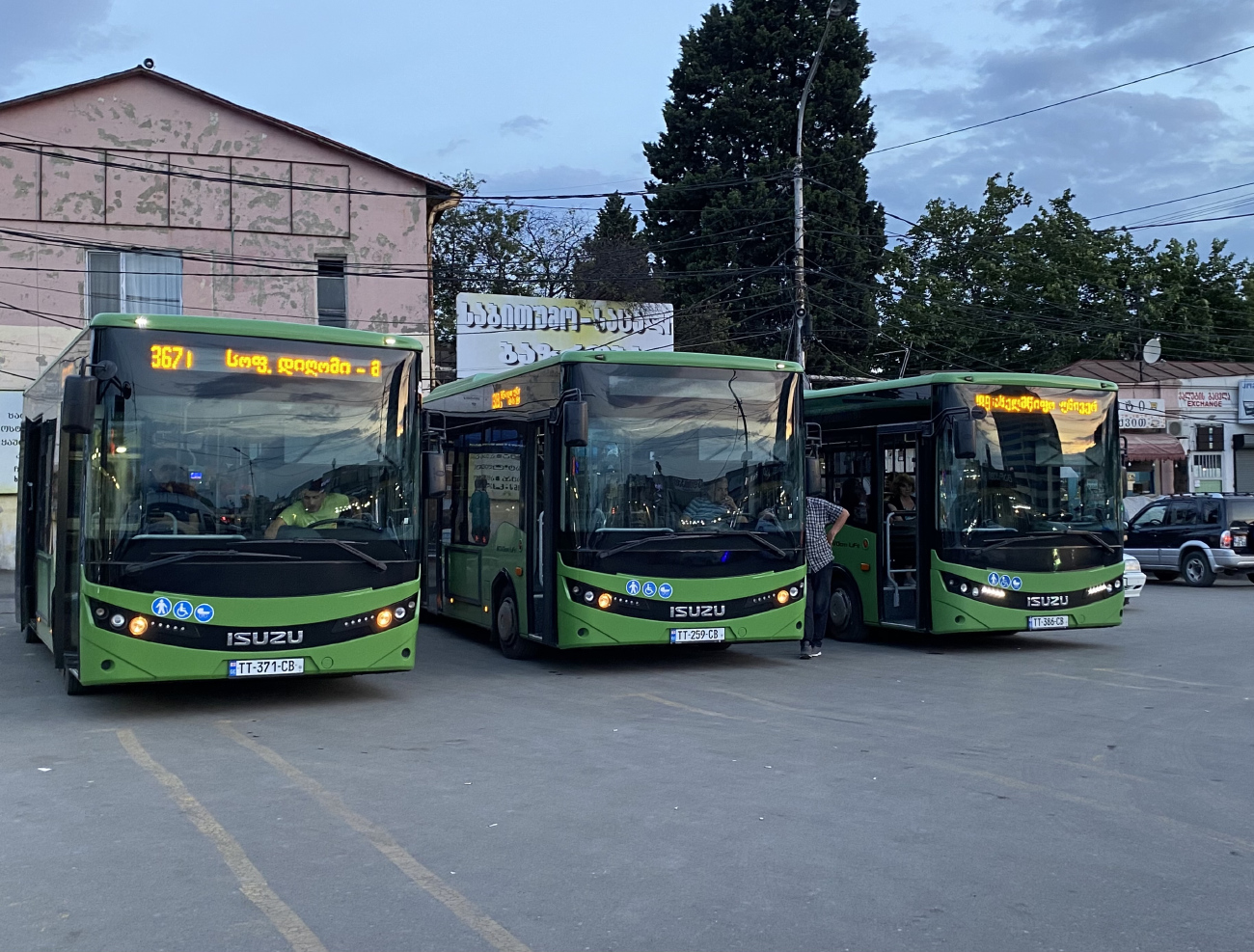 Tbilisi, Anadolu Isuzu NovoCiti Life # TT-371-CB; Tbilisi, Anadolu Isuzu NovoCiti Life # TT-259-CB; Tbilisi, Anadolu Isuzu NovoCiti Life # TT-386-CB