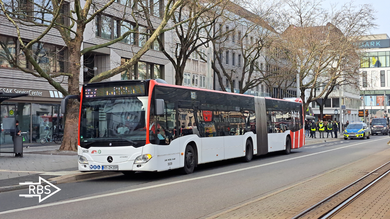 Krefeld, Mercedes-Benz Citaro C2 G Hybrid No. 5609