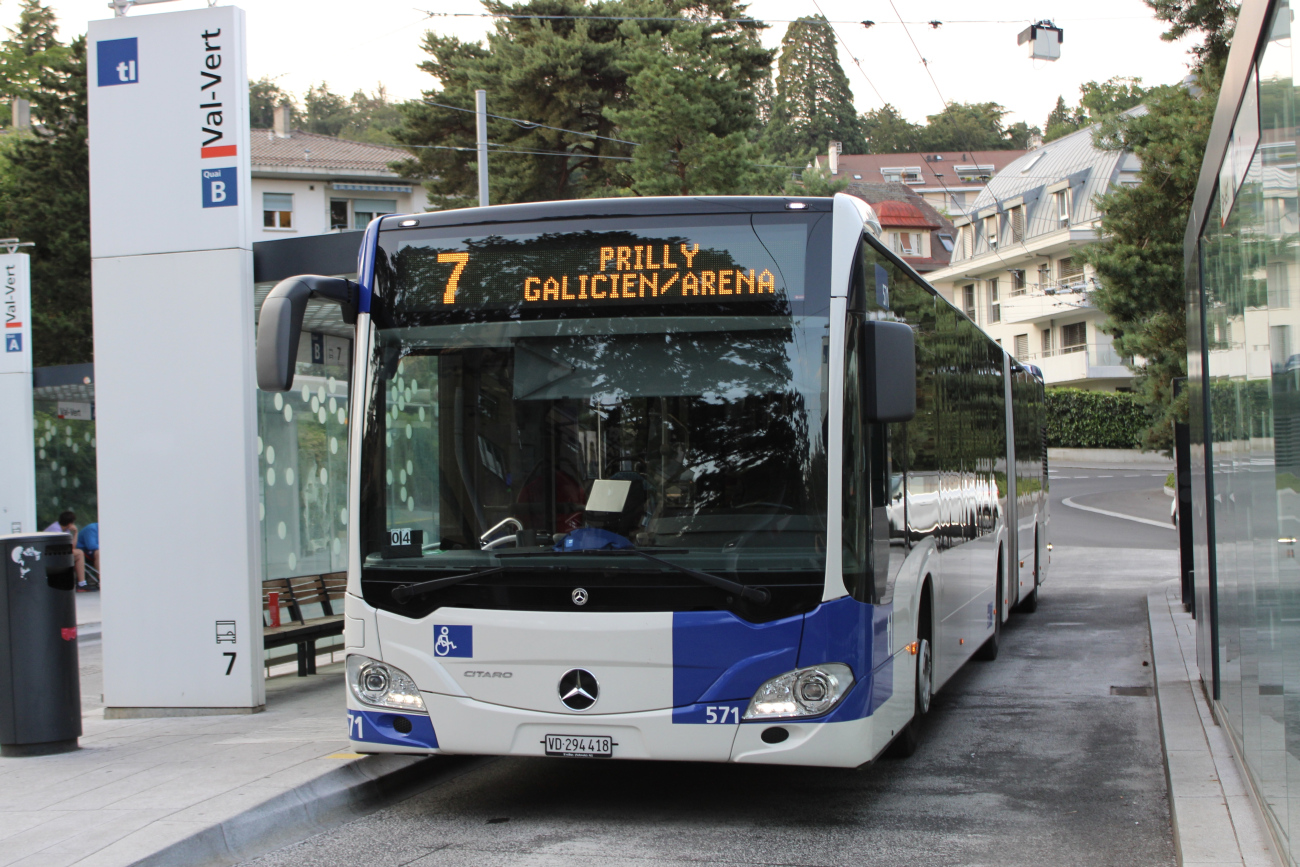 Lausanne, Mercedes-Benz Citaro C2 G # 571