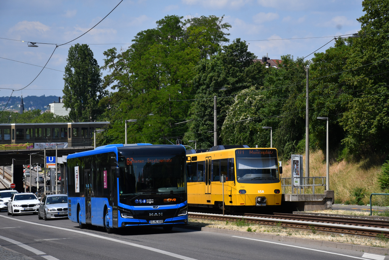 Villingen-Schwenningen, MAN 42C Lion's Intercity Ü LE330 Nr. VS-ML 6060; Stuttgart — EV Digitaler Knoten Stuttgart — 2023