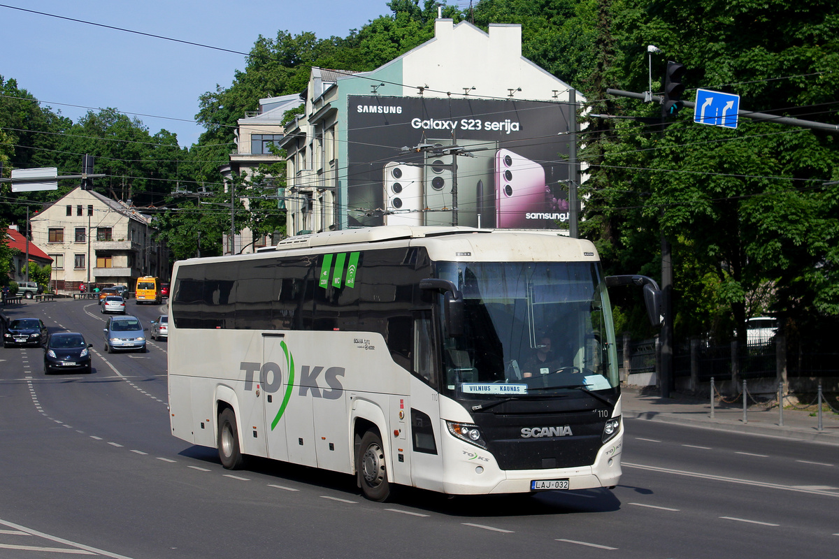 Vilnius, Scania Touring HD (Higer A80T) # 110