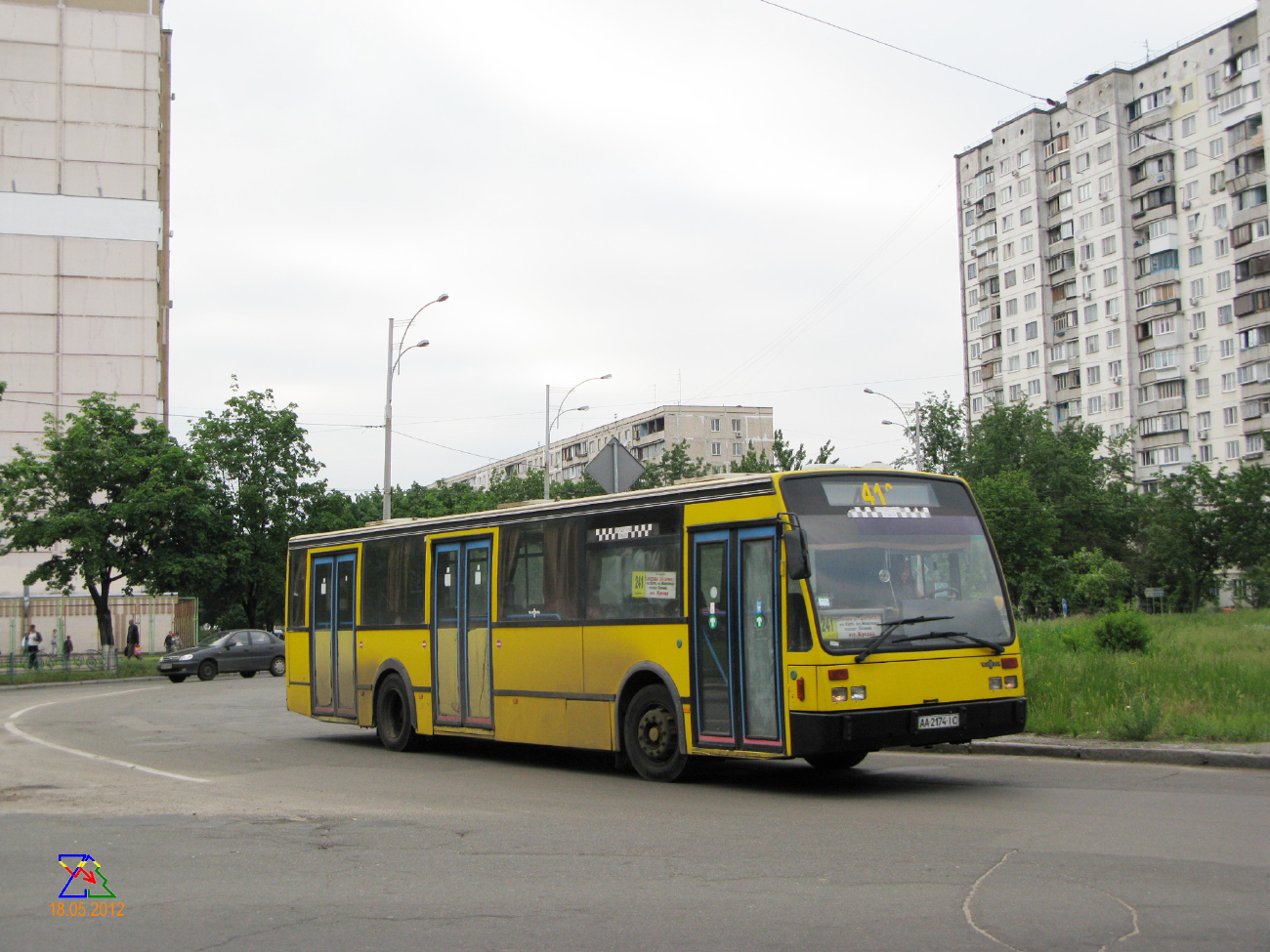 Kyiv, Van Hool A500 # АА 2174 ІС