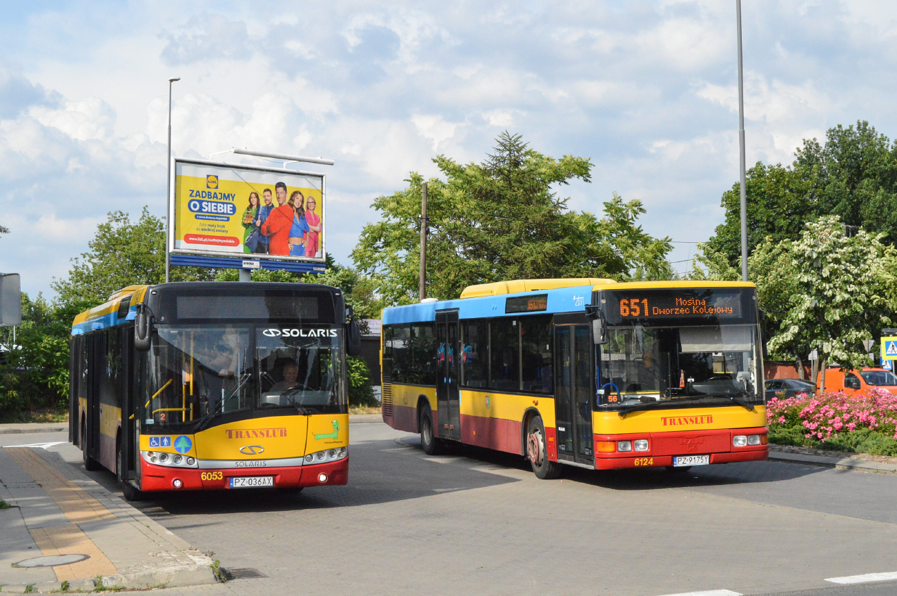 Luboń, Solaris Urbino III 12 nr. 6053; Luboń, MAN A21 NL263 nr. 6124