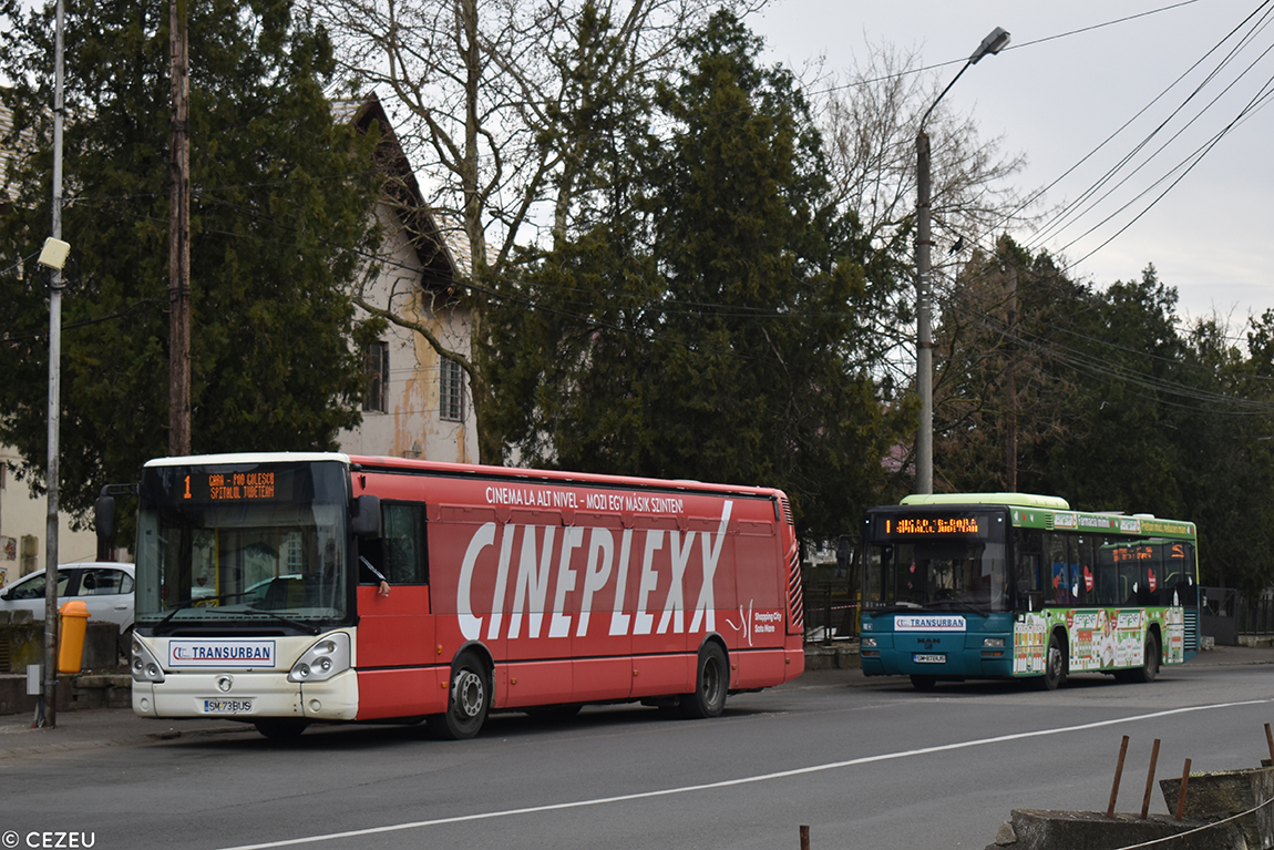 Satu Mare, Irisbus Citelis 12M # SM 73 BUS; Satu Mare, MAN A78 Lion's City TÜ EL283 # SM 87 BUS