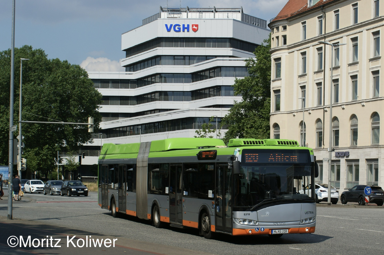 Hannover, Solaris Urbino III 18 Hybrid nr. 8318
