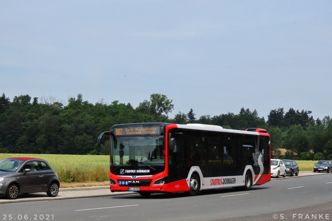 Düsseldorf, MAN 12C Lion's City NL330 EfficientHybrid # NE-SB 808