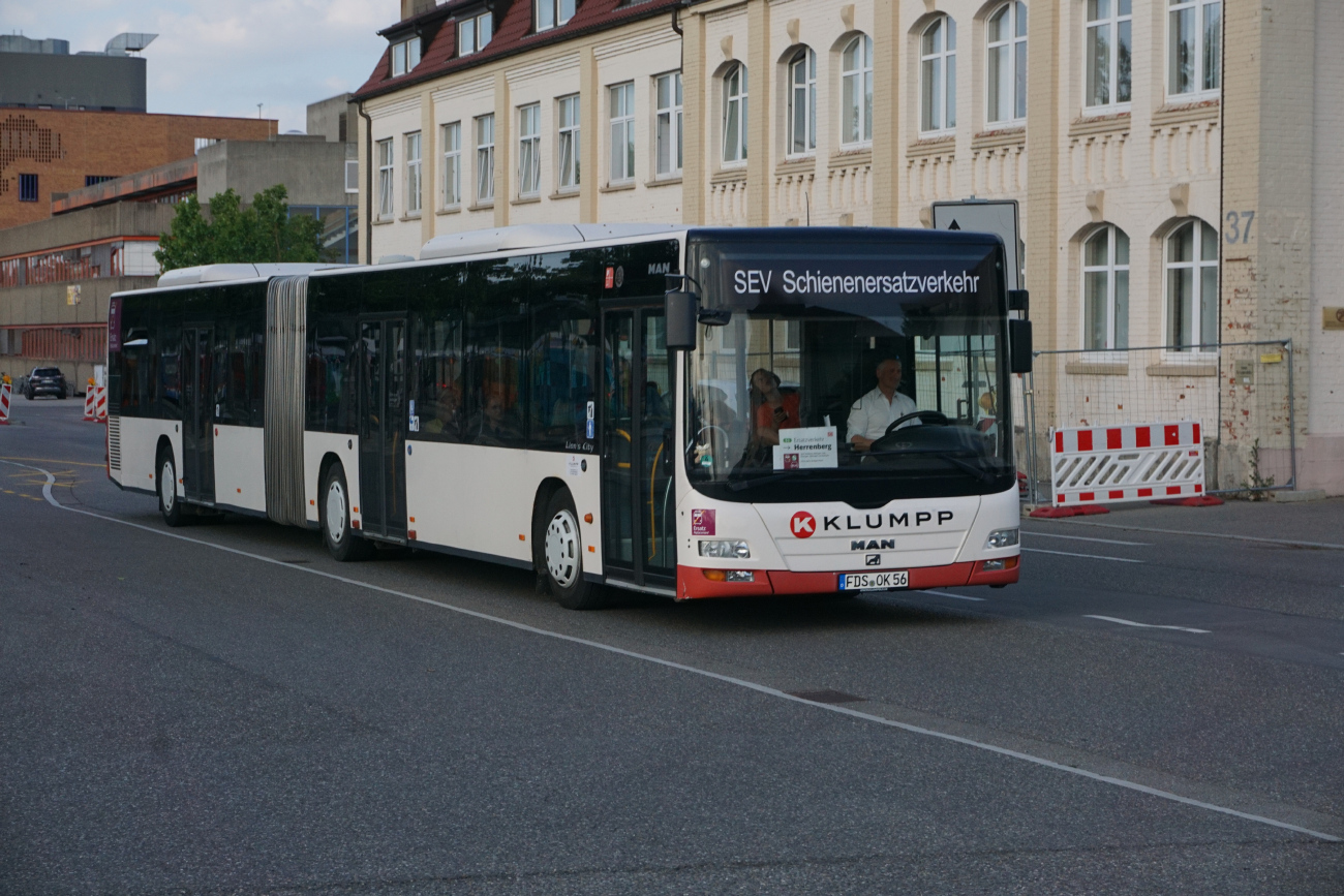 Фройденштадт, MAN A23 Lion's City GL NG363 № FDS-OK 56; Бёблинген — SEV (Stuttgart -) Böblingen — Singen (Gäubahn)