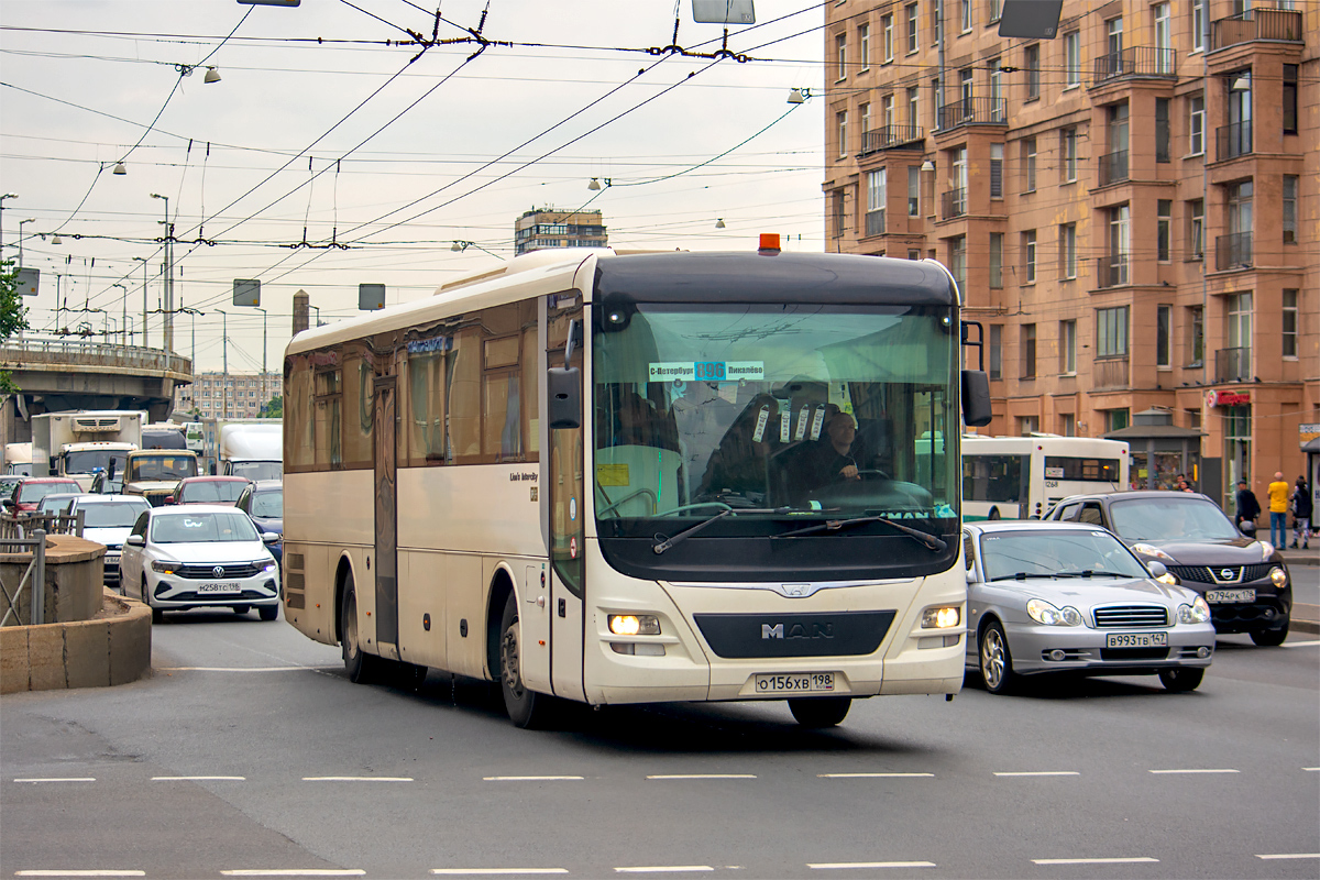 Sankt Peterburgas, MAN R60 Lion's Intercity ÜL290-12 № О 156 ХВ 198