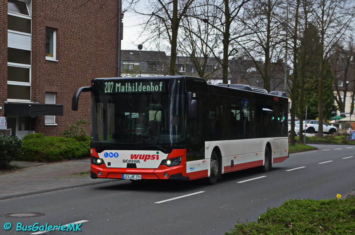 Leverkusen, Scania Citywide LF II 12M Nr. 292