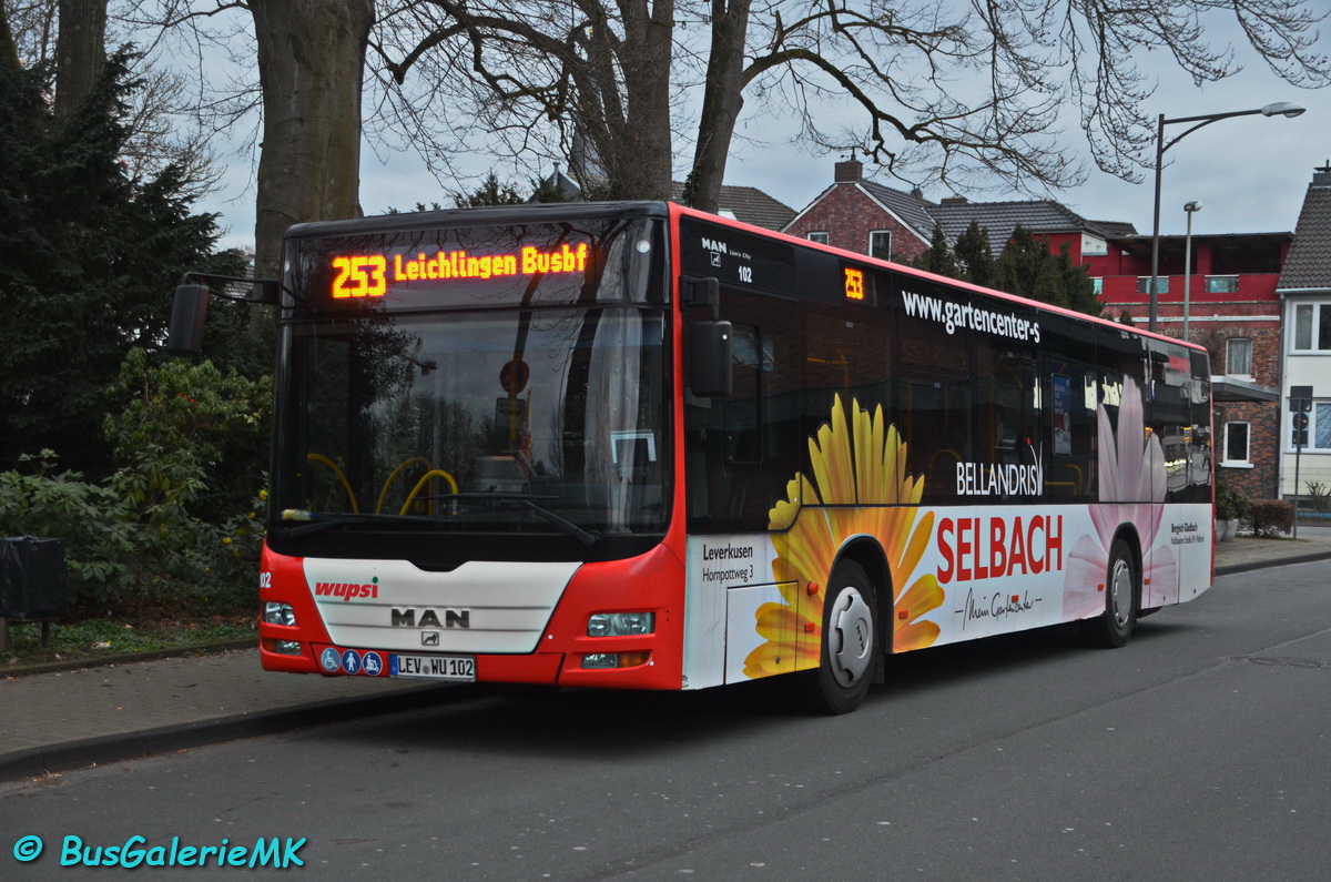 Leverkusen, MAN A21 Lion's City NL273 č. 102