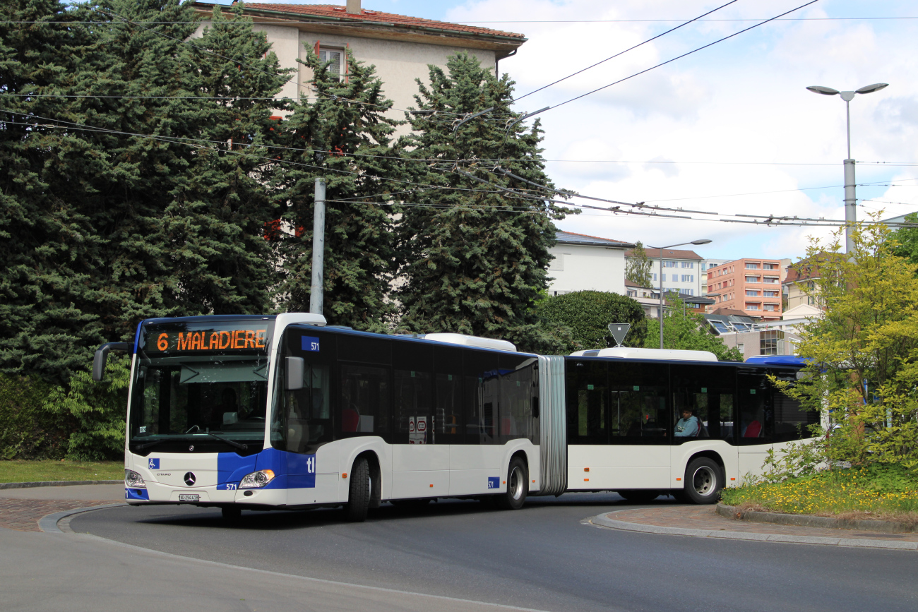 Lausanne, Mercedes-Benz Citaro C2 G # 571