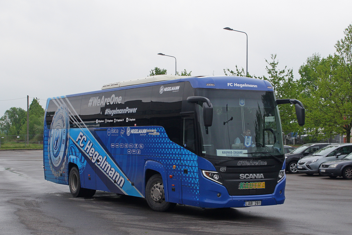 Kaunas, Scania Touring HD (Higer A80T) No. 489