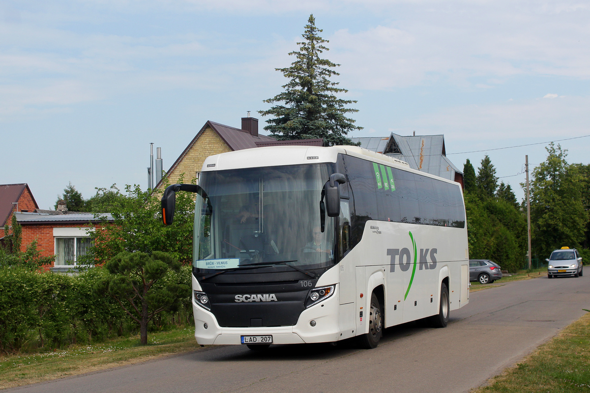 Vilnius, Scania Touring HD (Higer A80T) č. 106