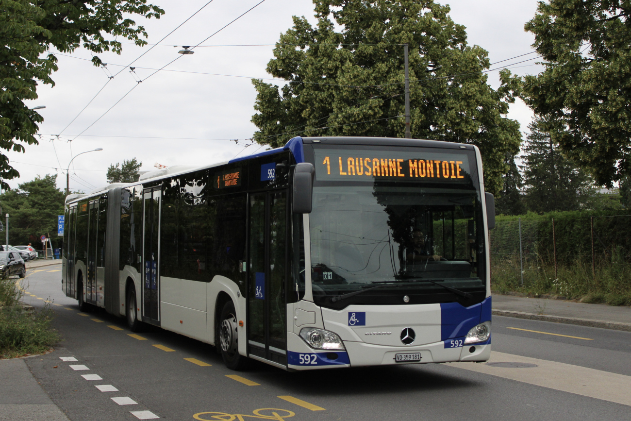 Lausanne, Mercedes-Benz Citaro C2 G # 592