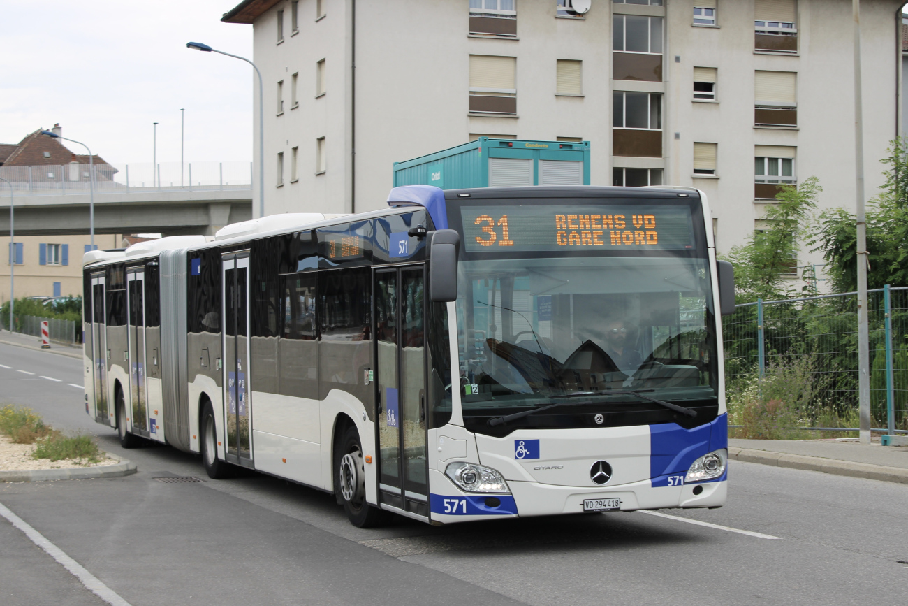 Lausanne, Mercedes-Benz Citaro C2 G # 571