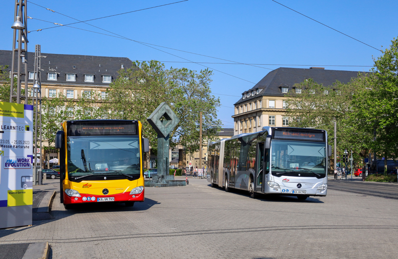 Karlsruhe, Mercedes-Benz Citaro C2 G nr. 790; Karlsruhe, Mercedes-Benz Citaro C2 G nr. 765