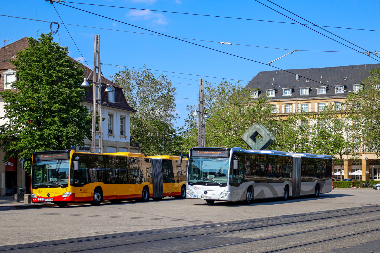 Karlsruhe, Mercedes-Benz Citaro C2 G # 790; Karlsruhe, Mercedes-Benz Citaro C2 G # 765