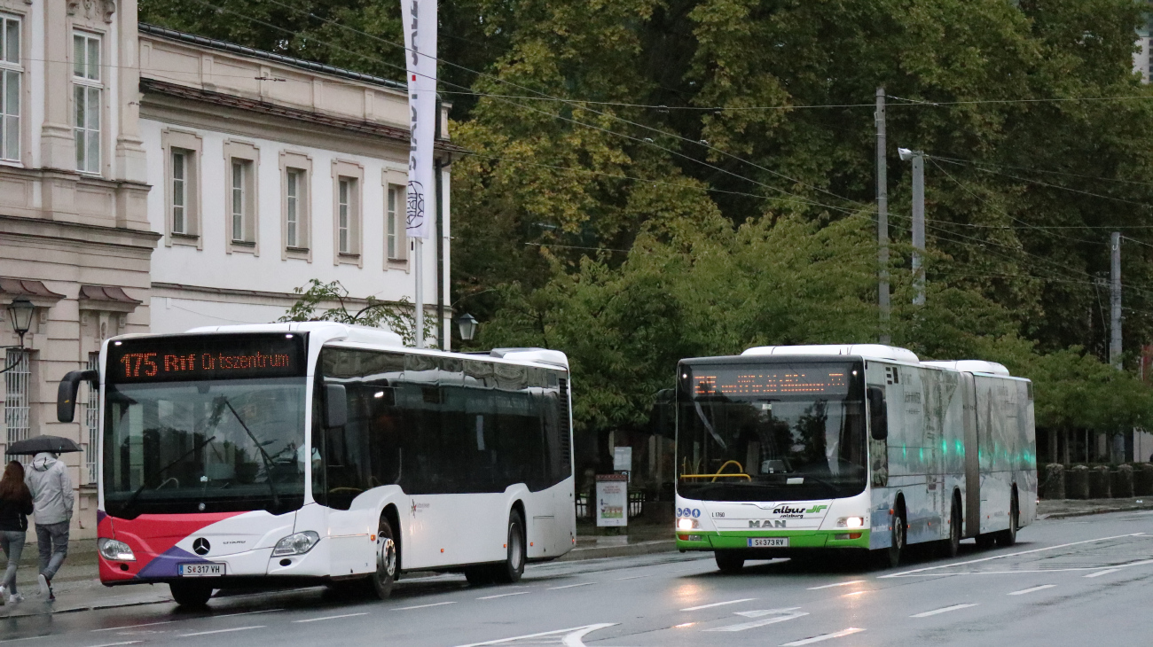 Salzburg, MAN A23 Lion's City G NG363 # L1760; Salzburg, Mercedes-Benz Citaro C2 # S-317 VH