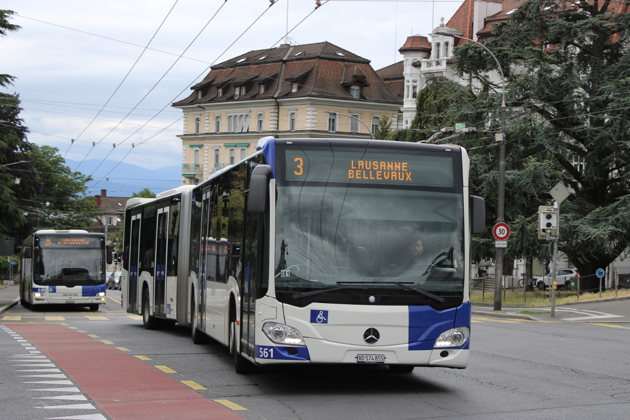 Lausanne, Mercedes-Benz Citaro C2 G Nr. 561