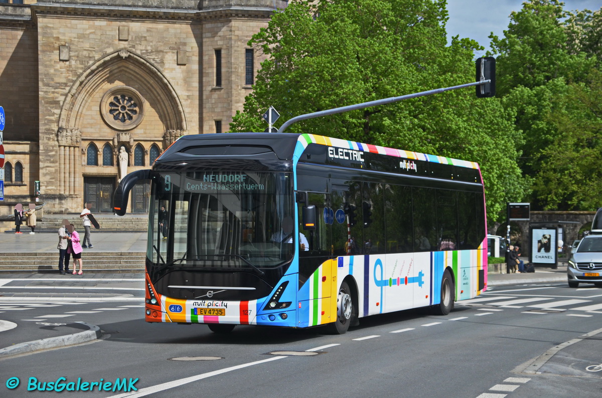 Luxembourg-ville, Volvo 7900 Electric # 127
