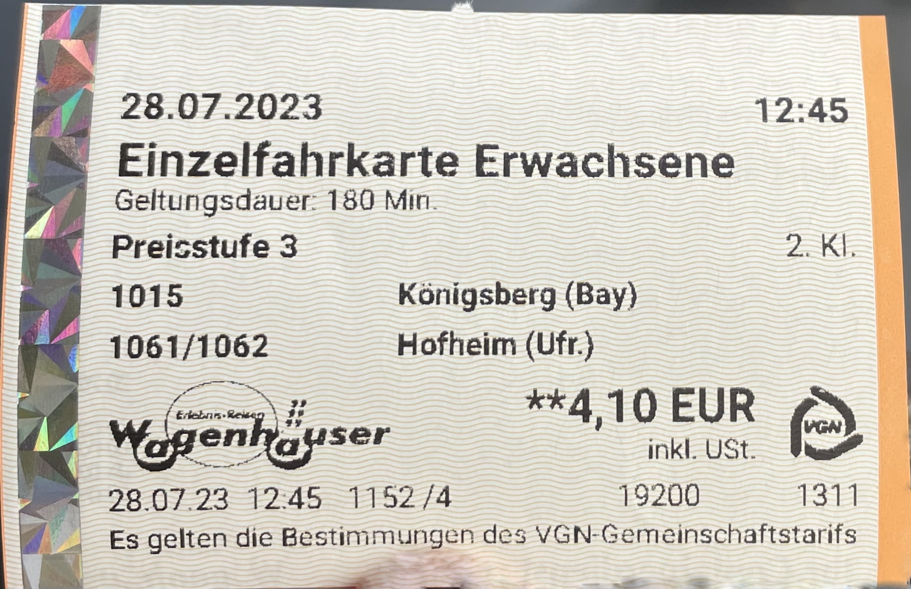 Haßfurt — Miscellaneous Photos; Nuremberg — Tickets; Tickets (all)