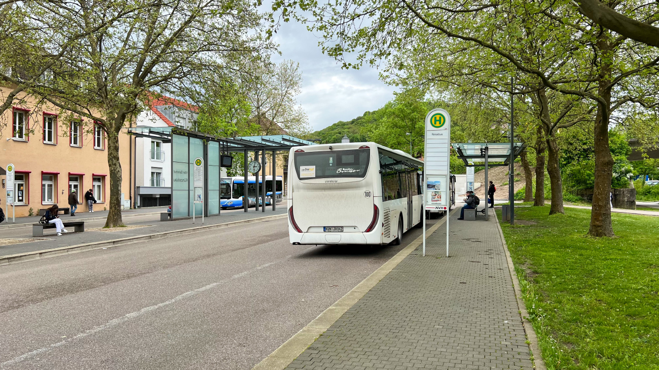 Künzelsau, IVECO Crossway LE Line 12M # KÜN-JA 842; Bus terminals, bus stations, bus ticket office, bus shelters