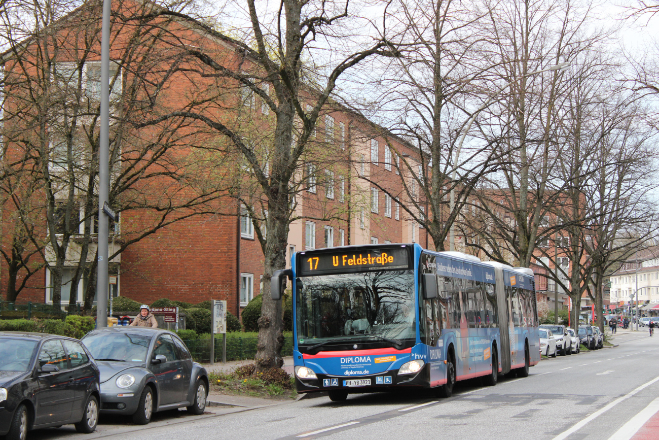 Hamburg, Mercedes-Benz Citaro C2 G Hybrid # 3921