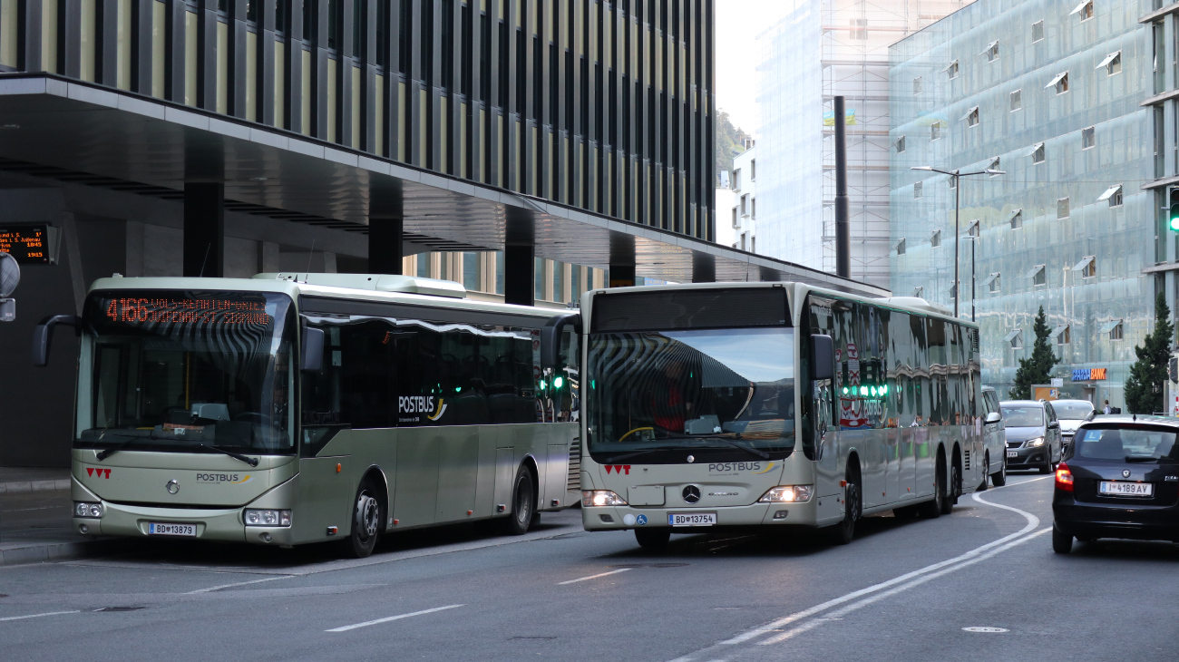 Innsbruck, Irisbus Crossway LE 12M # 13879; Innsbruck, Mercedes-Benz O530 Citaro Facelift LÜ # 13754