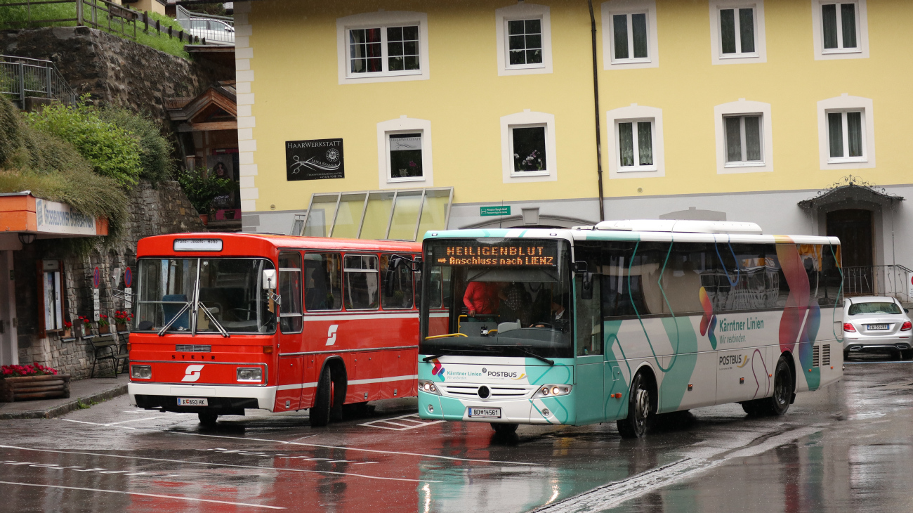 Klagenfurt, Steyr SML14 H256 №: 67; Spittal an der Drau, Mercedes-Benz Intouro II №: 14561